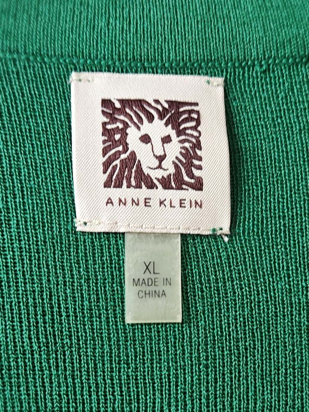 ​Anne Klein Women’s Green Open Front Cardigan Sweater - Size XL - Picture 7 of 12